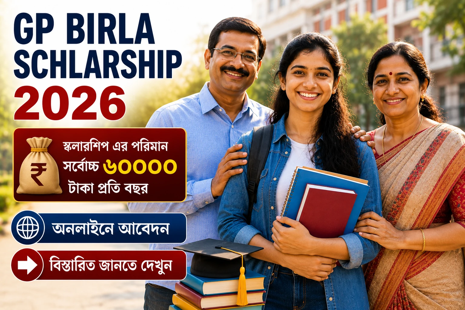 GP Birla Scholarship 2026 scholarship for meritorious students in West Bengal
