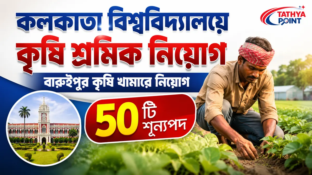 Calcutta University Agricultural Labour Recruitment 2026 Agricultural Labour Vacancy