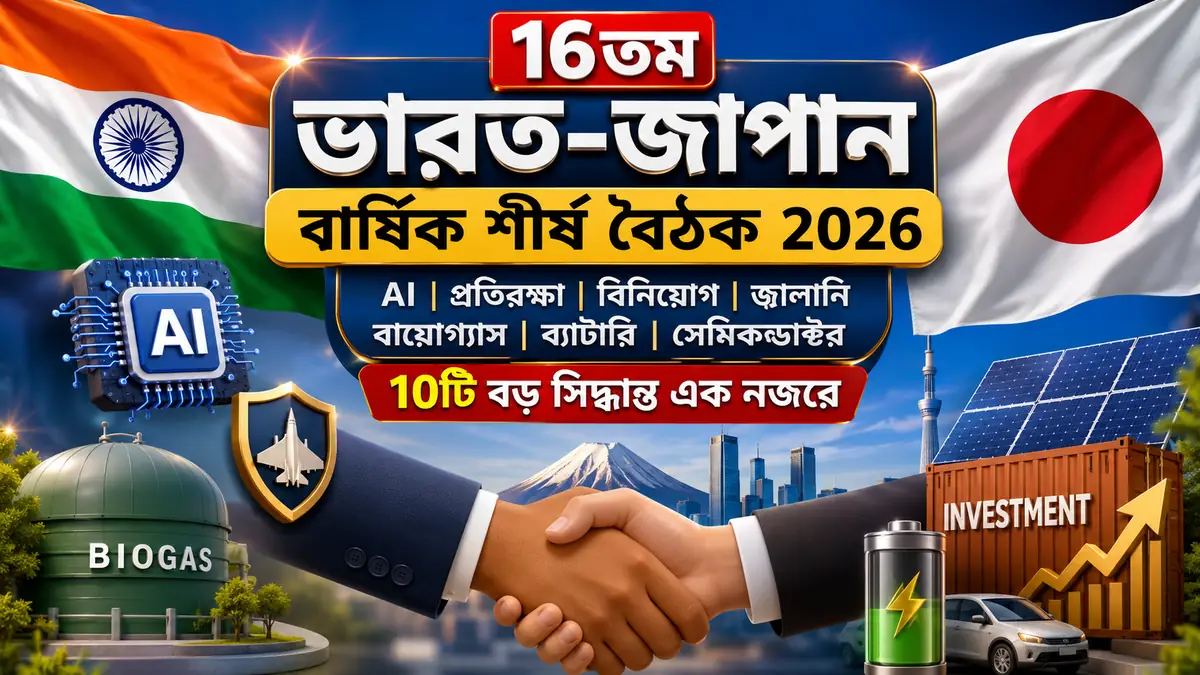 ১৬তম ভারত-জাপান শীর্ষ বৈঠক ২০২৬