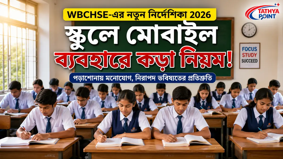 WBCHSE মোবাইল ফোন নির্দেশিকা ২০২৬ অনুযায়ী স্কুলে মোবাইল ব্যবহার সংক্রান্ত নতুন নিয়ম