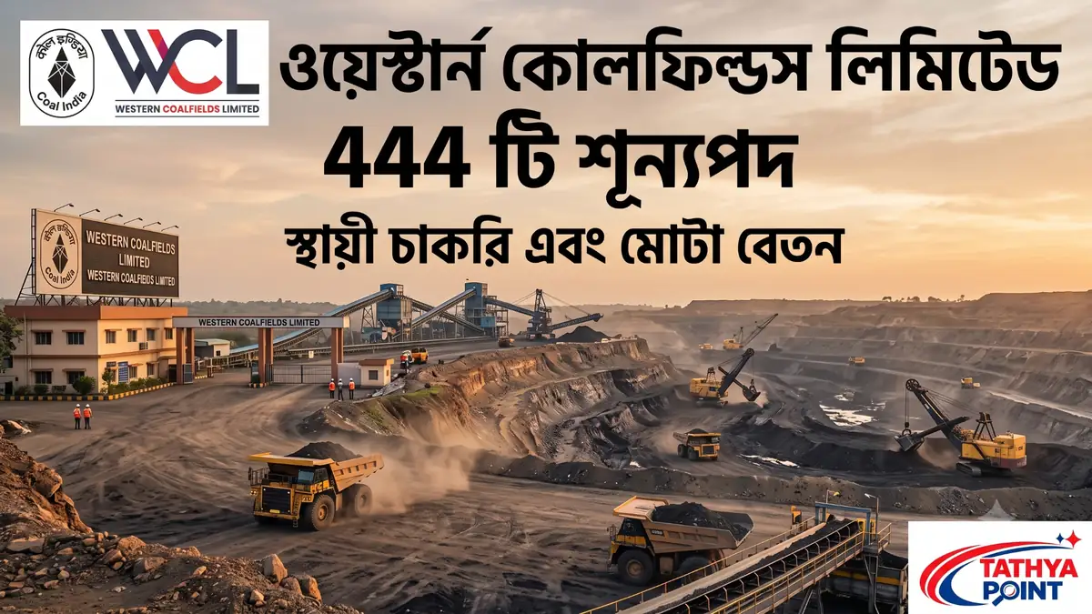 WCL Recruitment 2026 Notification for 444 Mining Sirdar and Assistant Foreman Vacancies